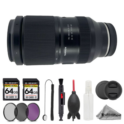 Tamron 70-180mm f/2.8 Di III VC VXD G2 Lens - 10pc 128GB Memory Bundle