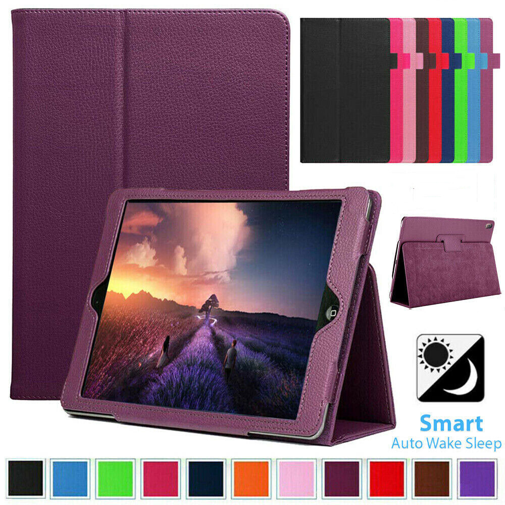 Jisoncase Luxury Flip Leather Case For iPad Air 2 Auto Wake up Smart