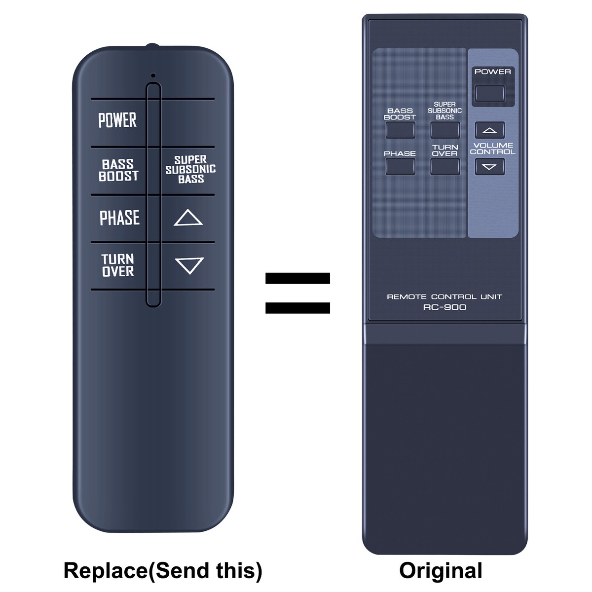 New Replacement Remote Control For KENWOOD RC-900 Subwoofer Audio