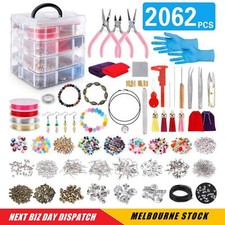 Jewelry Making Kit 2062 Pcs Bracelet Necklace Making Kit Beads Charms Findings