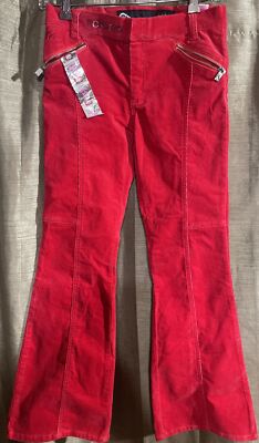 Ecko Unltd Red 72  Corduroy Jeans Women Sz.12