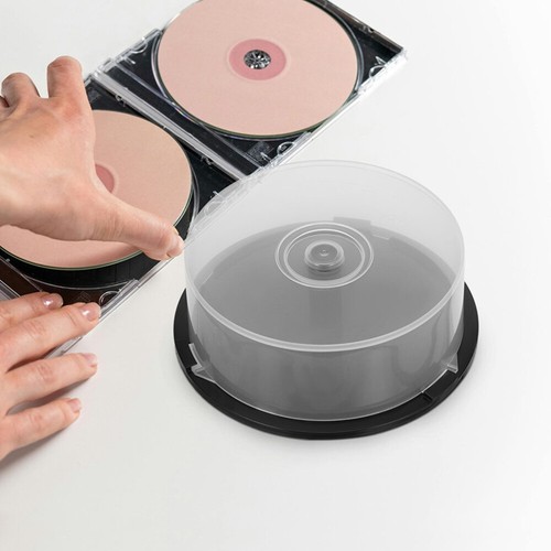 4 Pcs CD-Aufbewahrungsbehälter Stapelbare Speicherbehälter Spiele-Disc-Halter - Afbeelding 11 van 12