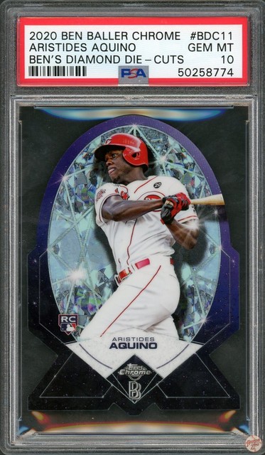 2020 BEN BALLER CHROME DIE-CUTS ARISTIDES AQUINO #BDC11 PSA 10 POP 5 (774)