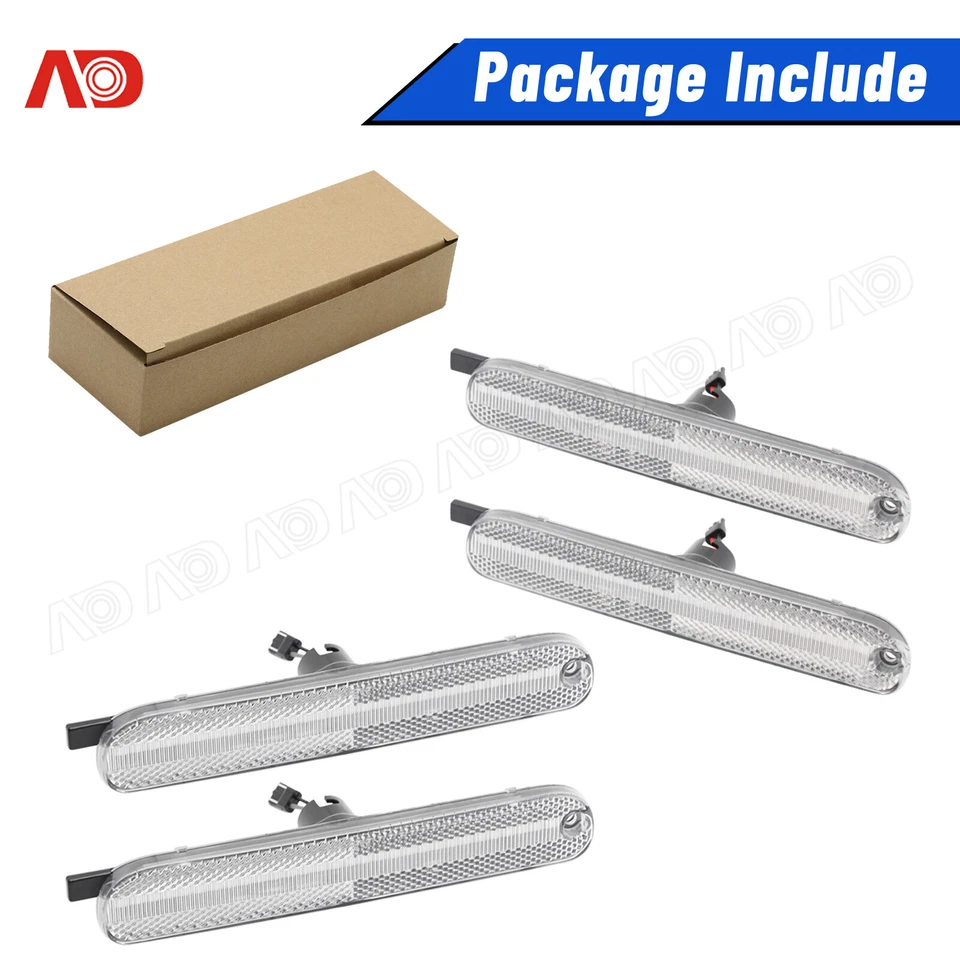 Luz de señalización lateral LED delantera trasera transparente para Chevy Chevrolet Lumina y Monte Carlo Foto 4 de 4