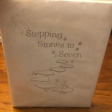 VTG Stepping Stones to Seven Baby Book Scrapbooking Retro MCM Kitschy