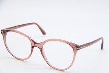 NEW TOM FORD TF 5742-B 072 CLEAR PINK AUTHENTIC FRAMES EYEGLASSES 53-18