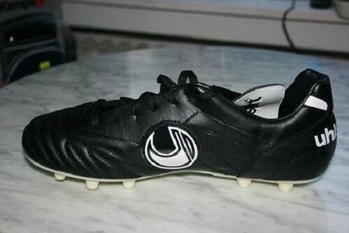 scarpa calcio Uhlsport Mondial Md mis. 42,5 col. nero in pelle sintetica |  eBay