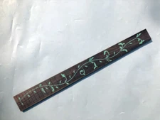 Rosewood guitar fretboard 22fret 25.5inch Green Vine inlay Guitar wood