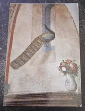 2000 postcard Firenze Ghirlandaio Detail of Supper peacock  posted