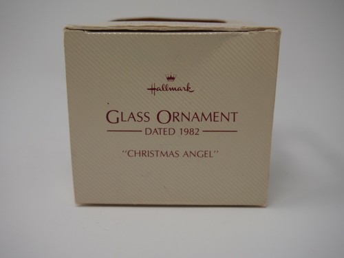 Punze 1982 Weihnachtsengel Andenken Ornament Glas - Bild 5 von 7