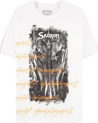 Herr der Ringe (The): White Sauron (T-Shirt Unisex Gr. 2XL) -