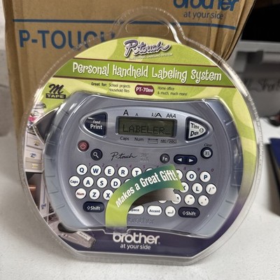 BROTHER P-Touch Labeling System Handheld LABEL MAKER PT-70BM New