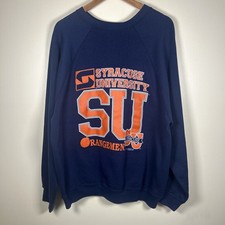 Vintage 90s Syracuse University Orangemen Crewneck Sweatshirt Size XXL Tultex
