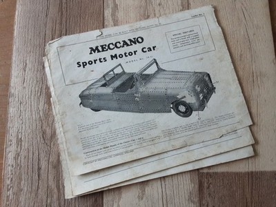 Meccano Sondermodell Prospekt für Outfit 10 #2 Sportmotorwagen getragen
