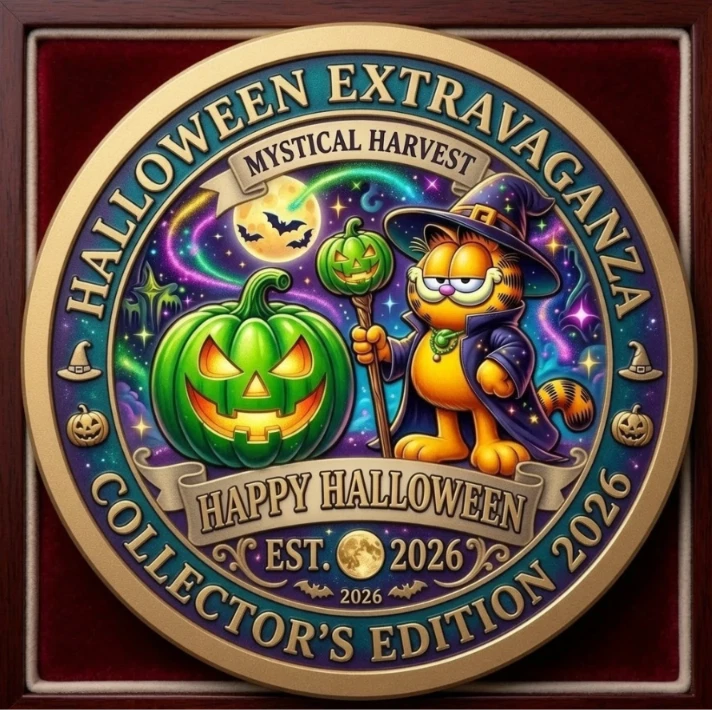 Garfield Halloween Extra Night  2026 Commemorative Coin