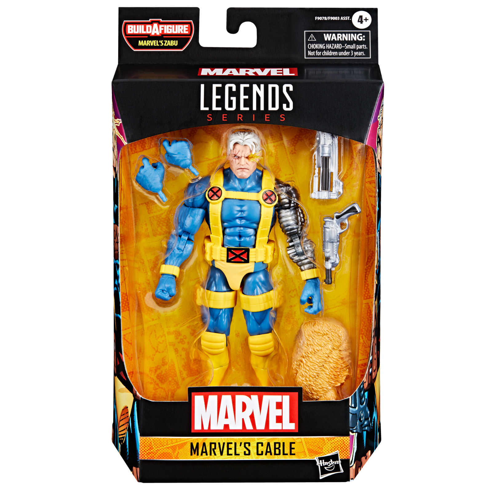 Figura de acción Marvel Legends 6" Comics Wave Cable (ZABU BAF)