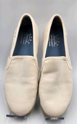Sketchers BOBS Flexpadrille Lo Ballet Flat Slip Ons In Natural Size 6.5 EUC