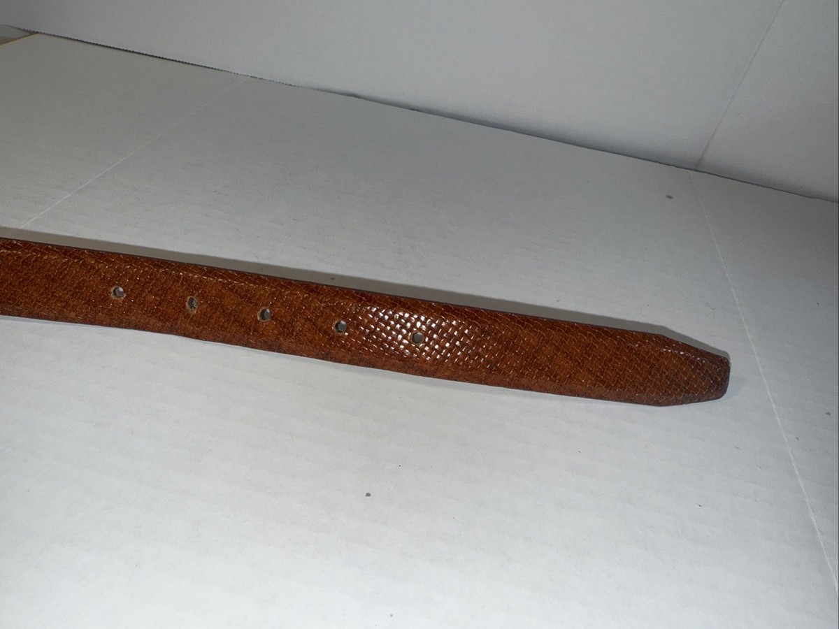 Sandy Duftler Designs 3285 Genuine Leather Belt With Faux Tortoise Buckle Size S View 5