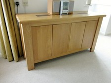 Oak sideboard with doors and shelves