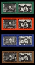 ASDA STAMP SHOW LABELS - 1965, IMPERFORATE, SET OF 8 (4 PAIRS)