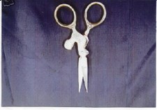 Stickschere mit Hahn in "Gold"