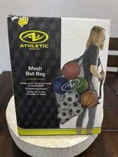 Athletic Works Mesh Ball Bag Holds up to 10 Soccer or Basketballs New