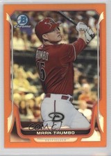 2014 Bowman Chrome Orange Refractor 7/25 Mark Trumbo #73 0c6