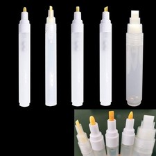 5 Pack Refillable Paint Pens - Empty Acrylic 1 Count Pack of 5 , Clear