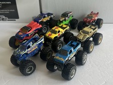Hot Wheels Monster Jam 1:64 Truck Lot of 8 : GRAVE DIGGER, SUPERMAN, IRON MAN