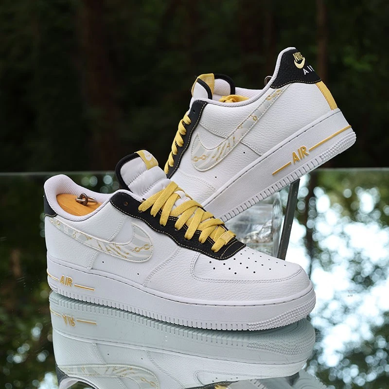 Nike Air Force 1 '07 LV8 Gold Links Zebra Print for Sale