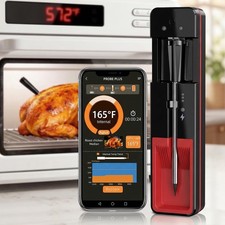 Bluetooth Wireless Meat Thermometer for Oven: Smart 572 Oven-Safe Probe with...