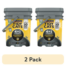 Purina Tidy Cats 4-in-1 Clumping Cat Litter Floral 2 Pack 35lb FREE SHIP