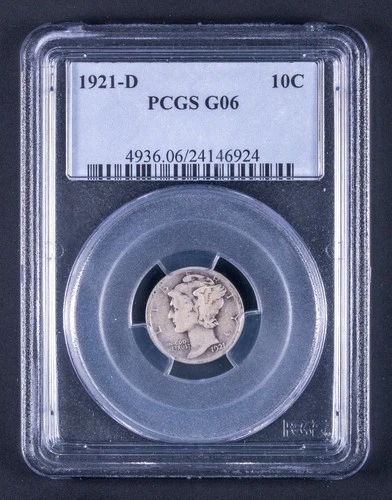 1921-D Mercury Dime — photo from the most recent tracked eBay sale