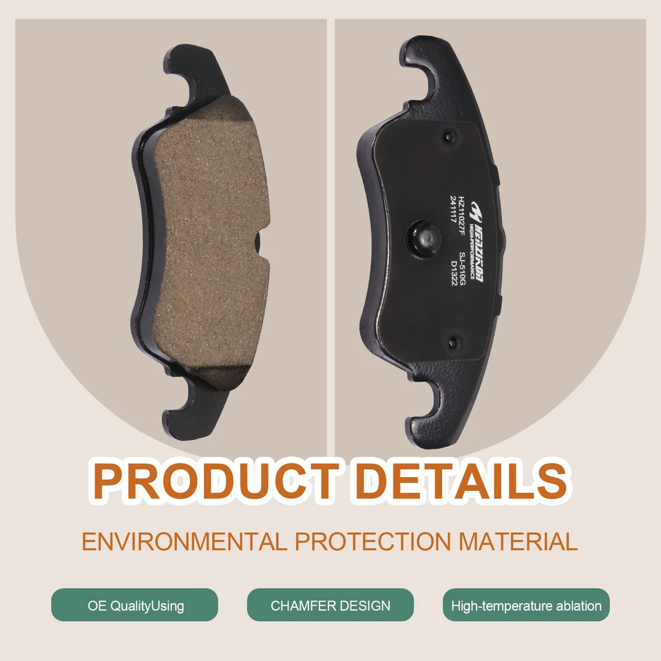 Pastillas de freno delanteras de cerámica para Audi A4 A5 A6 2009-2016 especificaciones originales Foto 3 de 4