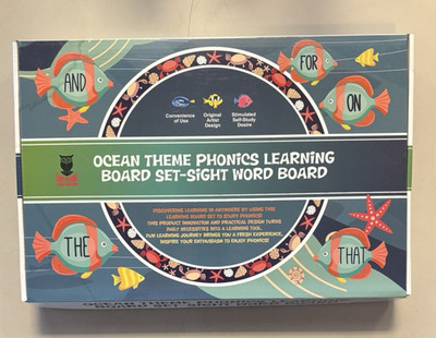 Ocean Theme Phonics Learning Board Sight Word Set -  Educational Homeschool