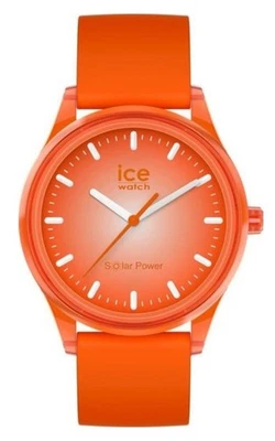 Ice-Watch ICE 017771 solar power Sunlight Medium unisex Uhr Silikon orange Neu - Bild 1 von 3