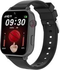Touch Screen Smartwatch with 15 Games Video Camera for Boys  Girls 4  12 Black