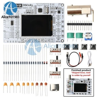 DC 5V DSO183 Digital Oscilloscope DIY Kits 0-500KHz Teaching Beginner Training