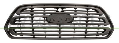 Grille centrale de radiateur modèle standard en ABS anti-chocs pour Ford Transit 2014-2019