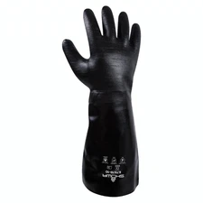 Showa 6797R Neoprene Coated, Rough Grip, 18" Chemical Resistant Glove, Large