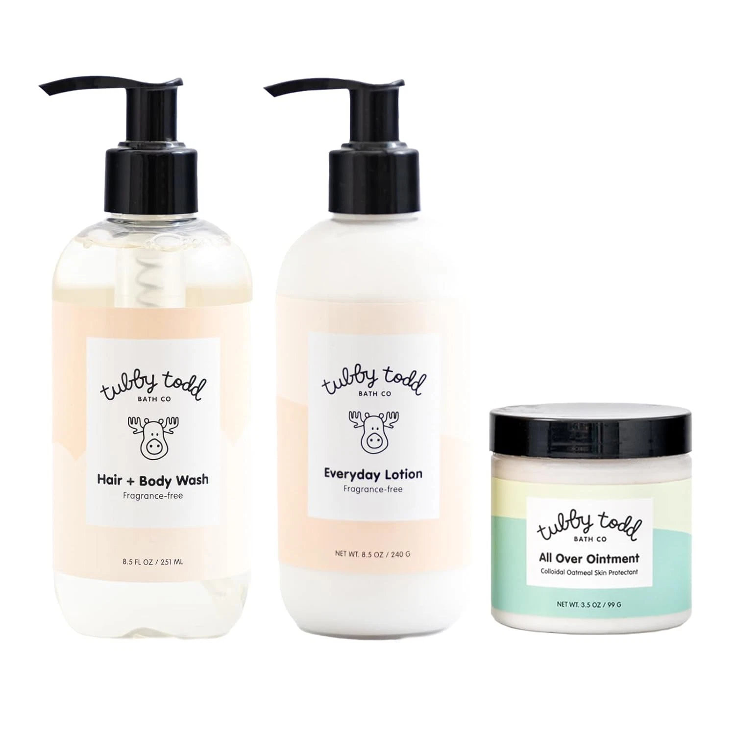 3-Step Baby Bath & Skincare Routine The Regulars Bundle 8.5oz Baby Shampoo