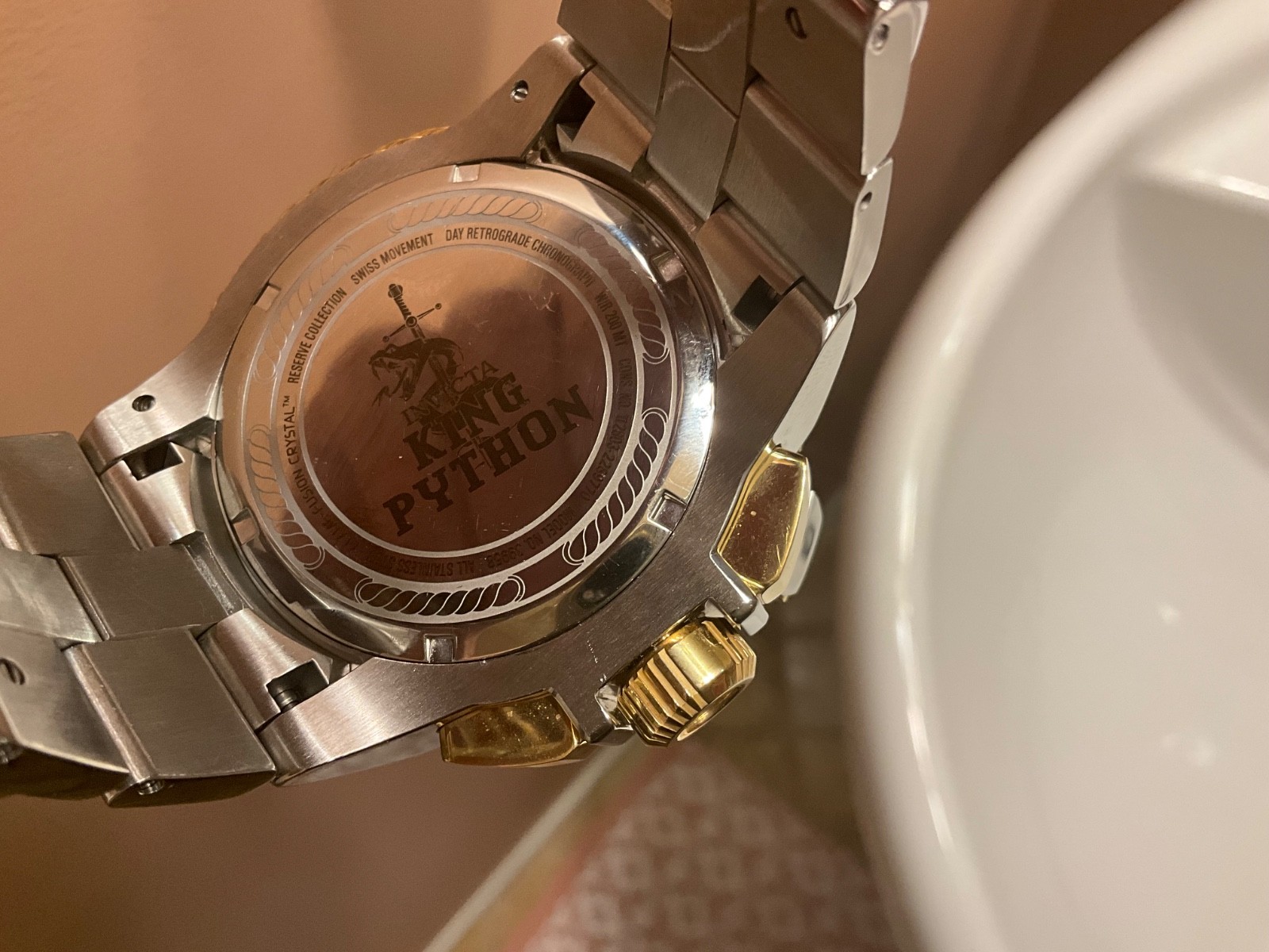 INVICTA SWISS KING PYTHON DIAMOND MODEL 39958 QUA… - image 5