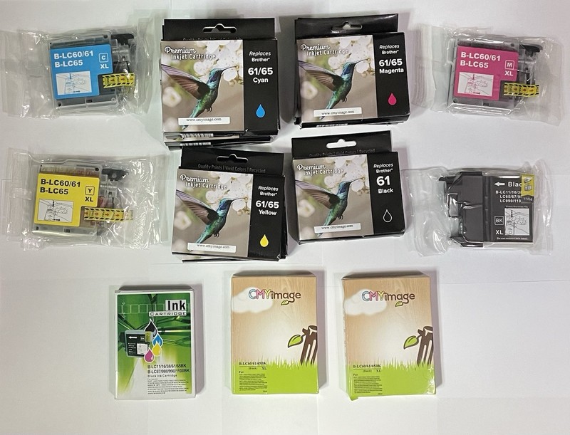 Lot Of 19 For Brother BLC60 61 65 Printer Ink 4 Yellow 4 Magenta 6 Cyan 5 Black