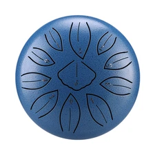 Steel Tongue Drum 6 In 11 Notes Steel Hand Drum Percussion for Meditation Flower