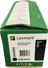 Lexmark 51B1000 Toner Black Unison Genuine Toner Cartridge  Sealed -