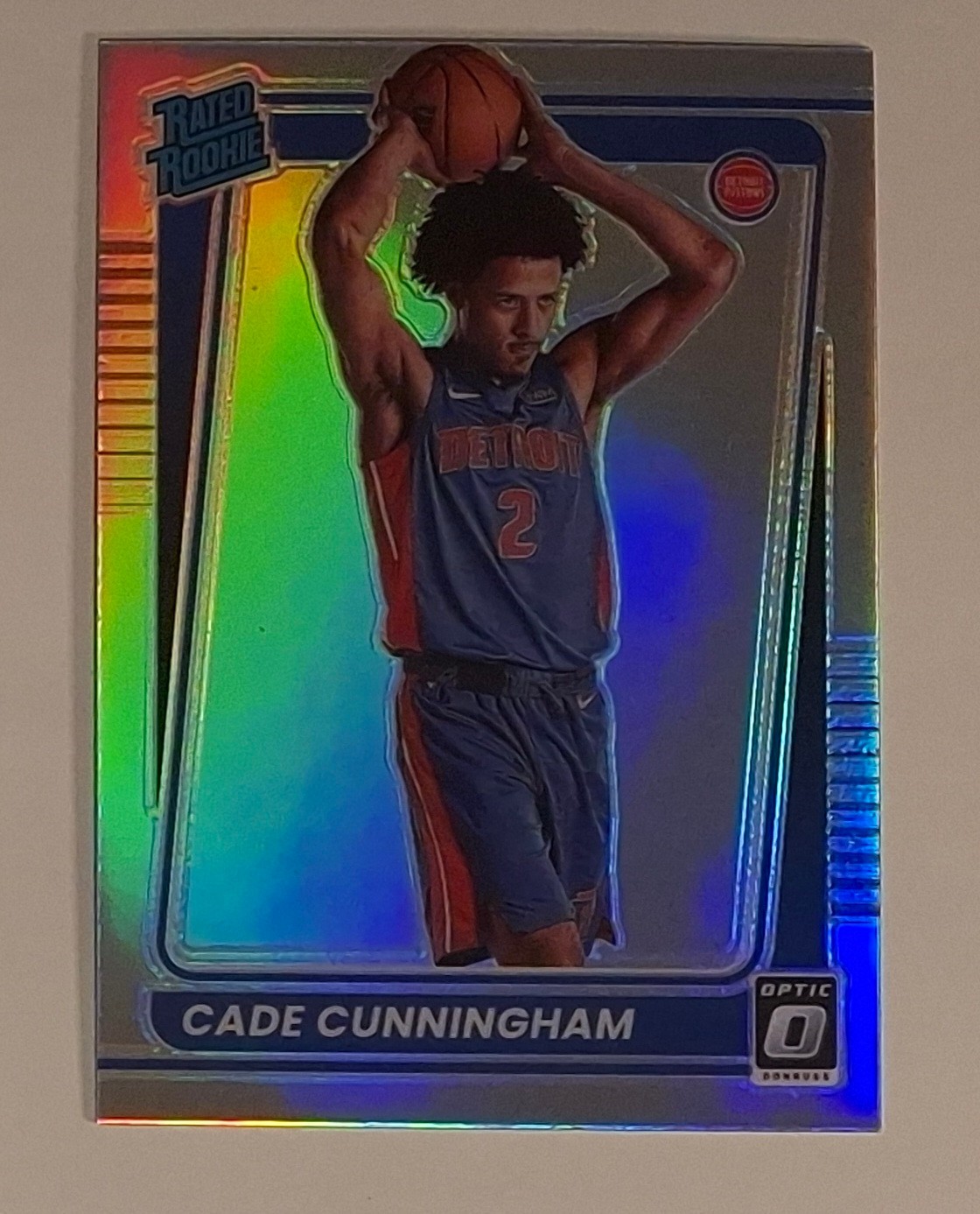 Cade Cunningham RC 2021-22 Donruss Optic Rated Rookie Holo Silver Prizm #161