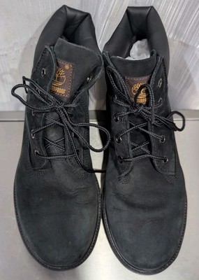 Timberland Premium 6'' Waterproof Black Nubuck Leather Insulated Boots Boys 5.5