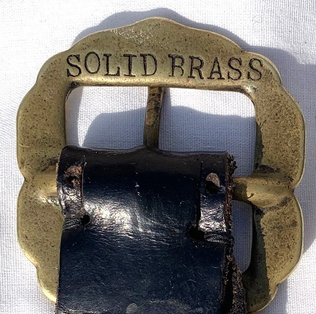 Handmade Black Leather with Solid Brass Buckle - image 3