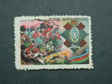 Vignette militaire Delandre Royal Highlanders