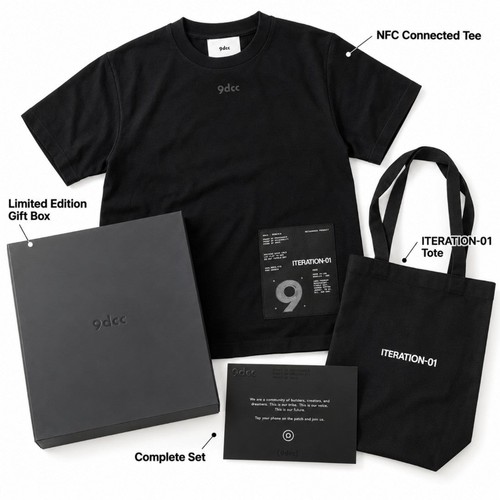9dcc ITERATION-01 NFC Connected Box Set Tote Limited Edition Tee | eBay